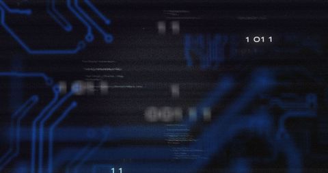 Abstract Circuit Design with Digital Data Overlay - Download Free Stock Images Pikwizard.com