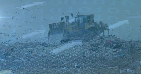symbolic representation of data transformation and waste management - Download Free Stock Images Pikwizard.com