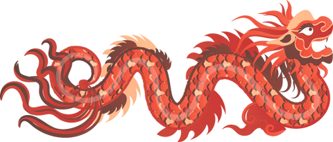 Vibrant Red East Asian Dragon on Transparent Background - Download Free Stock Videos Pikwizard.com