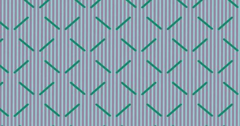 Dynamic green line pattern on striped background
