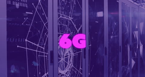 6G Future Technology Concept with Digital Interface Overlay