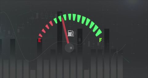 Fuel Gauge and Data Charts Integration Concept - Download Free Stock Images Pikwizard.com