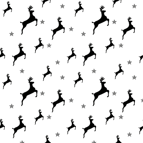Black Reindeer Silhouette Pattern on Transparent Background - Download Free Stock Videos Pikwizard.com