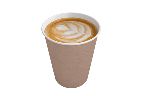 takeaway cappuccino cup on transparent background with latte art - Download Free Stock Videos Pikwizard.com