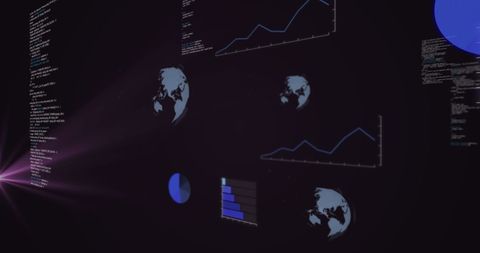 Data Processing with Futuristic Interface and Purple Infusions - Download Free Stock Images Pikwizard.com