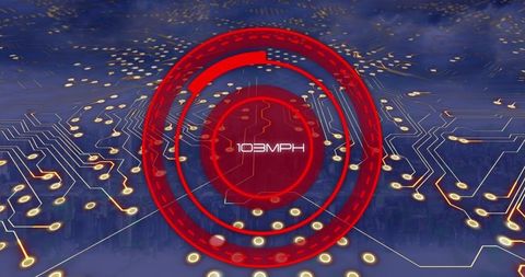 Futuristic Data Analysis with Digital Interface Overlaying Cityscape