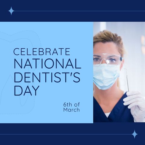 Celebrating National Dentist's Day with Focused Female Dentist - Download Free Stock Templates Pikwizard.com
