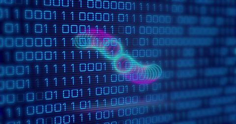 Abstract Digital Tunnels Intersecting Binary Matrix - Download Free Stock Images Pikwizard.com