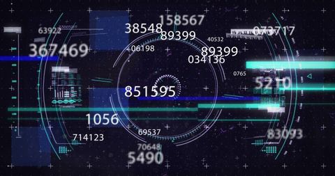 Dynamic Numbers and Data Visualization Background - Download Free Stock Images Pikwizard.com