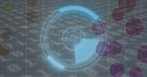 Futuristic Digital Interface with Binary Code Visuals - Download Free Stock Images Pikwizard.com