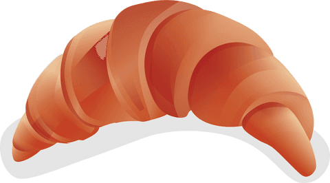 transparent croissant illustration with realistic texture - Download Free Stock Videos Pikwizard.com