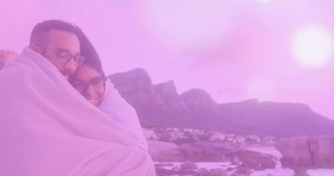 Romantic Embrace by Scenic Mountain View - Download Free Stock Images Pikwizard.com
