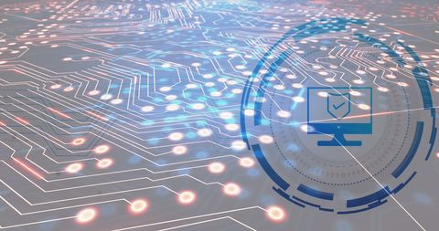 Digital Network and Cybersecurity Interface Art Background - Download Free Stock Images Pikwizard.com