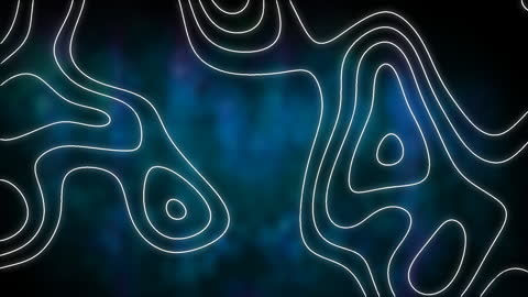 Abstract Contour Lines on Gradient Background
