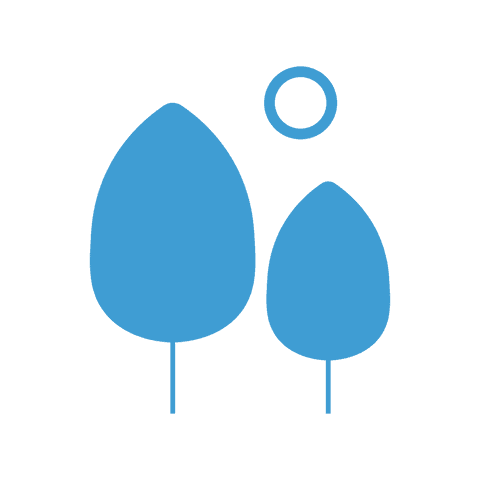 minimalist blue tree icons on transparent background - Download Free Stock Videos Pikwizard.com