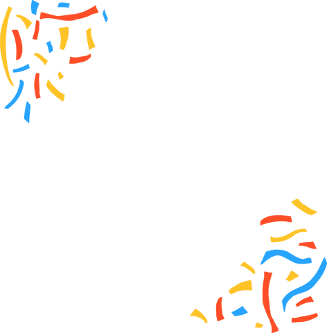 Colorful Confetti Scatter Corner Design on Transparent Background - Download Free Stock Videos Pikwizard.com