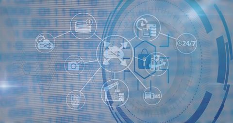 Digital Network Visual with Global Business Concepts - Download Free Stock Images Pikwizard.com