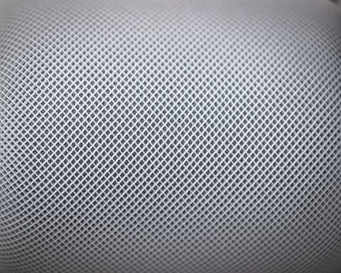Close-up of woven gray fabric with diamond pattern