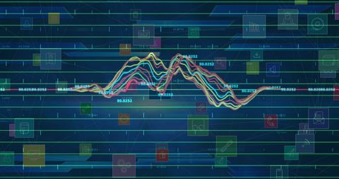 Digital Interface with Dynamic Statistics and Data Processing Graphics - Download Free Stock Images Pikwizard.com