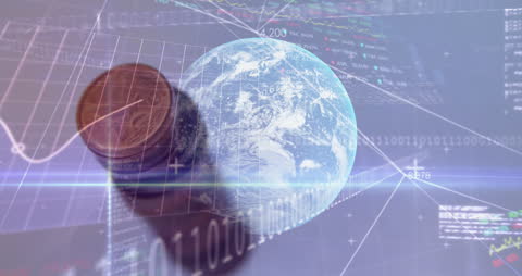 Global Finances and Digital Interface Animation