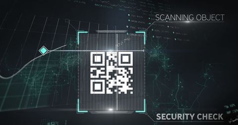 QR Code Scanning with Graphs and Web of Connections - Download Free Stock Images Pikwizard.com