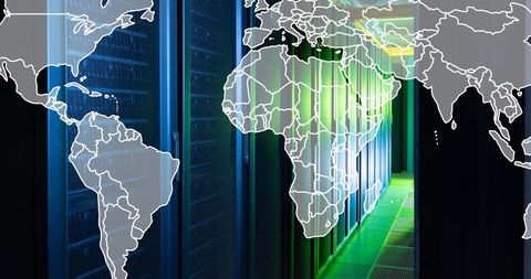 Global Network Security in Modern Data Center - Download Free Stock Images Pikwizard.com
