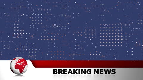 Breaking News Background with Abstract Globe and Dynamic Dots