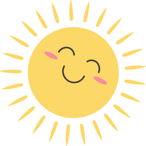 cheerful cartoon sun transparent background with smile - Download Free Stock Videos Pikwizard.com