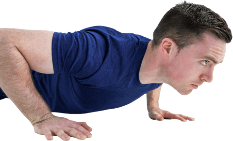 transparent image of fit man performing push ups - Download Free Stock Videos Pikwizard.com