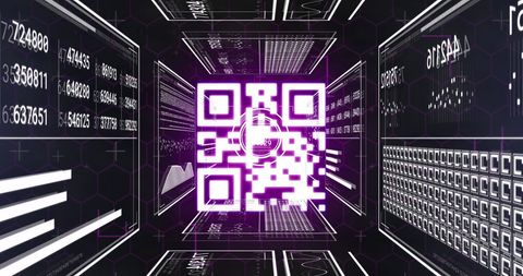 Digital QR Code with Augmented Reality in Virtual Space - Download Free Stock Images Pikwizard.com