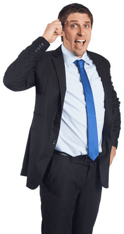 caucasian businessman thinking with gesture on transparent background - Download Free Stock Videos Pikwizard.com