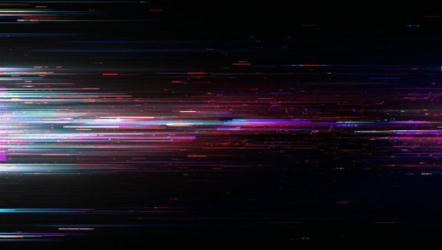 Futuristic Digital Glitch and Pixel Fragmentation