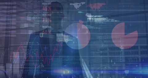 Global Businessman Analyzing Financial Data on Digital Interface - Download Free Stock Images Pikwizard.com