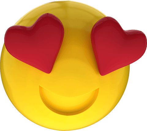 Transparent Love Emoji with Heart Eyes Ultimately Expressing Joy - Download Free Stock Videos Pikwizard.com