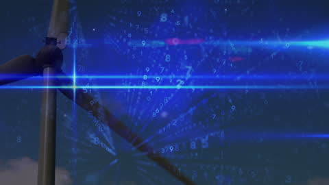 Digital Data Processing Over Renewable Energy Wind Turbine