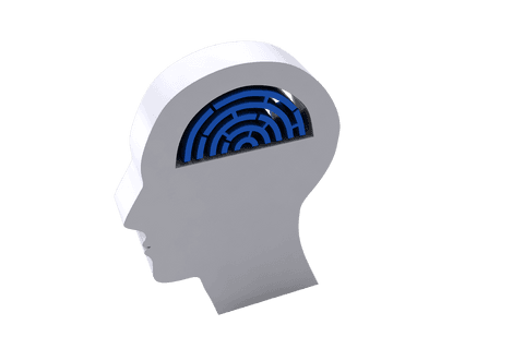 transparent head with digital labyrinth symbolizing intelligence - Download Free Stock Videos Pikwizard.com