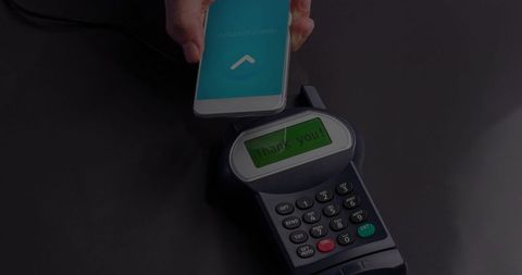 Contactless mobile payment transaction at checkout terminal