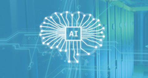 Artificial Intelligence Concept on Digital Interface - Download Free Stock Images Pikwizard.com