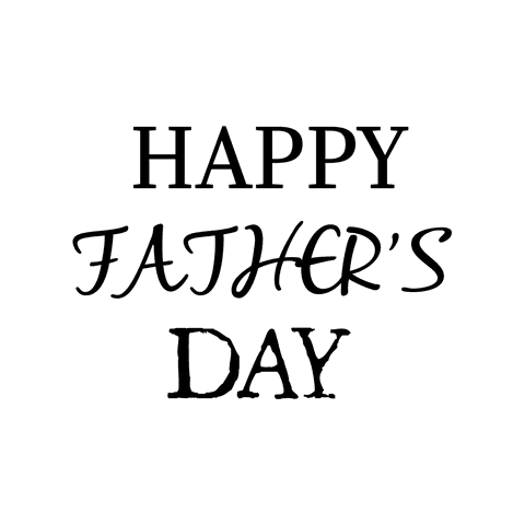 Happy father's day transparent text illustration