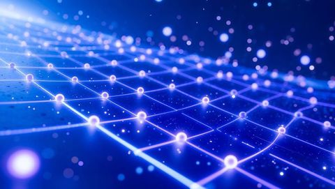 Futuristic Glowing Digital Grid with Luminous Nodes - Download Free Stock Images Pikwizard.com
