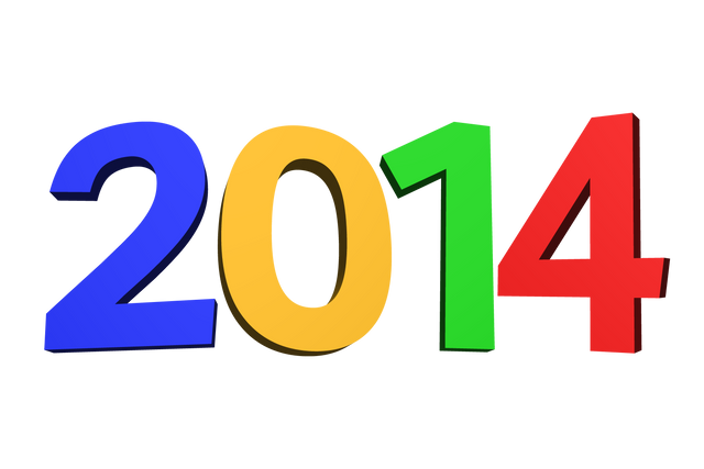 Colorful 2014 Numbers on Transparent Background Vector - Download Free Stock Videos Pikwizard.com