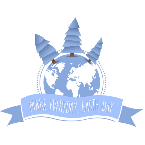 earth day globe with blue trees on transparent background - Download Free Stock Videos Pikwizard.com