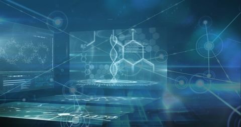 Digital Healthcare Network and Data Visualization - Download Free Stock Images Pikwizard.com