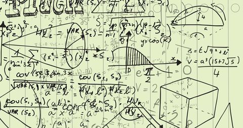 Mathematics Concepts with Geometric Shapes and Formulas - Download Free Stock Images Pikwizard.com