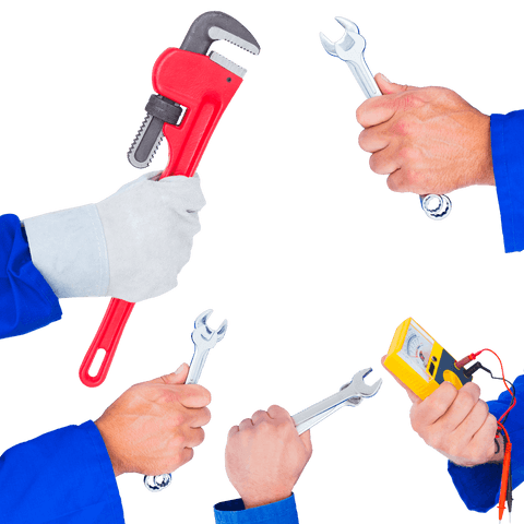 Worker Hands Holding Tools Isolated on Transparent Background - Download Free Stock Videos Pikwizard.com