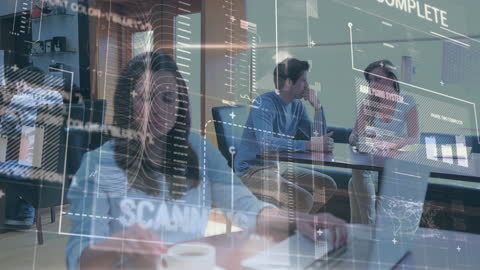 Digital Learning and Data Analysis Concept