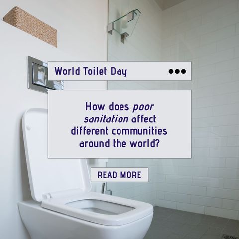 world toilet day awareness with focus on global sanitation challenges - Download Free Stock Templates Pikwizard.com
