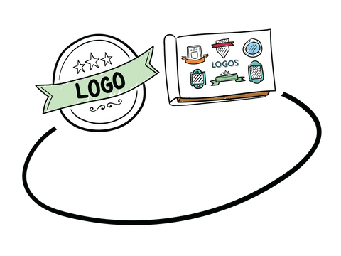 creative logo design elements on transparent background - Download Free Stock Videos Pikwizard.com