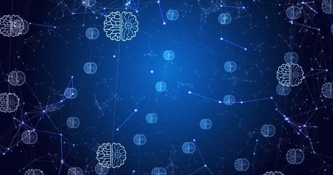 Abstract AI Brain Network with Digital Connections - Download Free Stock Images Pikwizard.com