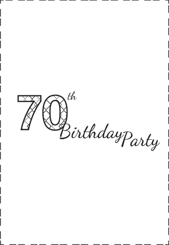 Elegant 70th Birthday Party Invitation on Transparent Background - Download Free Stock Videos Pikwizard.com